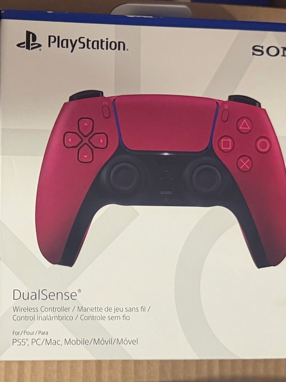 Sony DualSense Wireless Controllers Bundle - Galactic Purple and Cosmic Red